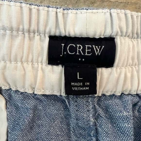 J. Crew Men’s Light Blue Chambray Casual Shorts Size Large - Picture 2 of 7